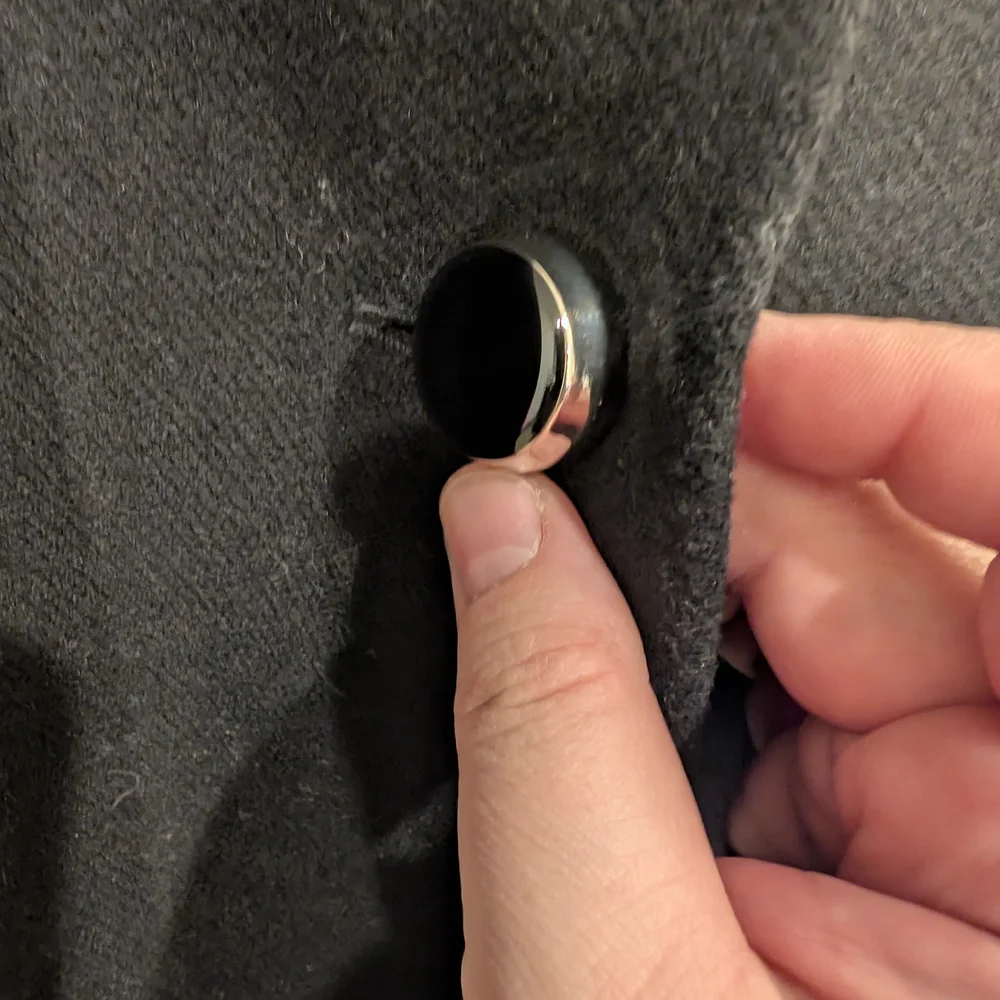 🎉 SALE 🎉 Kate Spade High Neck Wool Blend Black Women's Coat - Picture 7 of 12
